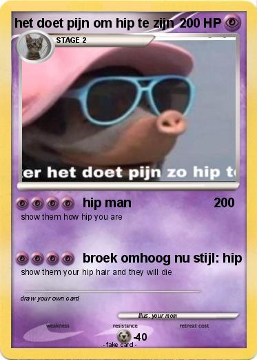 Pokemon het doet pijn om hip te zijn