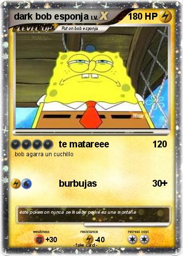 Pokemon dark bob esponja