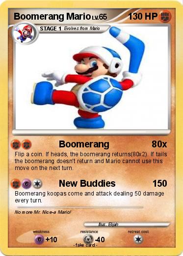 Pokemon Boomerang Mario