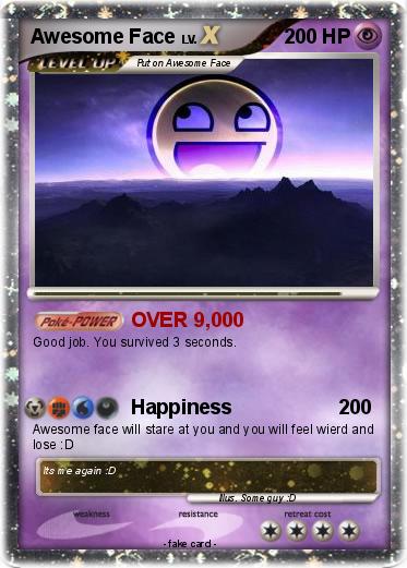 Pokemon Awesome Face