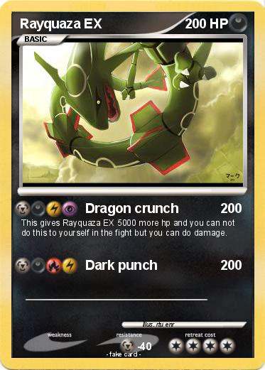 Pokemon Rayquaza EX