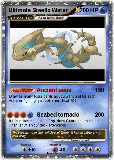 Pokemon Ultimate Steelix Water