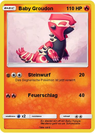 Pokemon Baby Groudon
