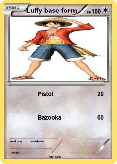 Pokemon Luffy base form Pokemon Luffy base form