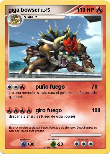 Pokemon giga bowser