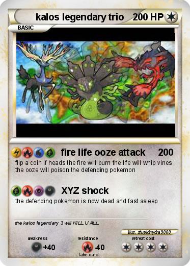 Pokemon kalos legendary trio