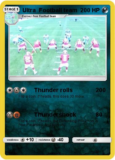 Pokemon Ultra  Football team