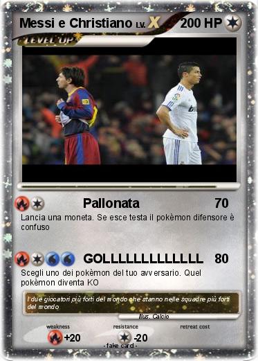 Pokemon Messi e Christiano