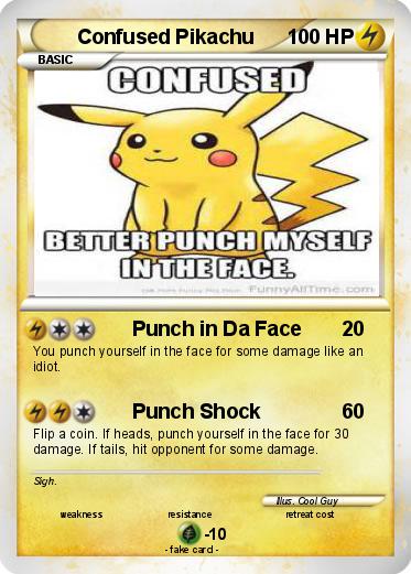 Pokemon Confused Pikachu