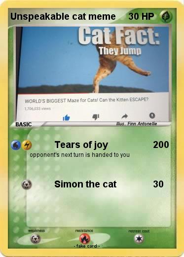 Pokemon Unspeakable cat meme