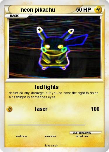 Pokemon neon pikachu