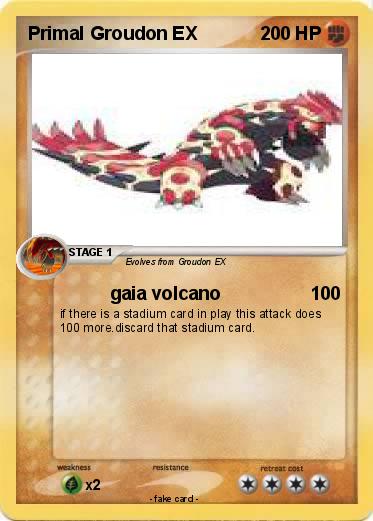Pokemon Primal Groudon EX