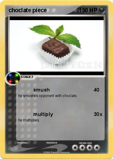 Pokemon choclate piece