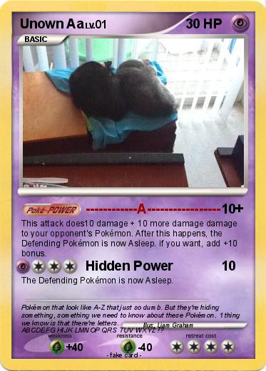 Pokemon Unown Aa
