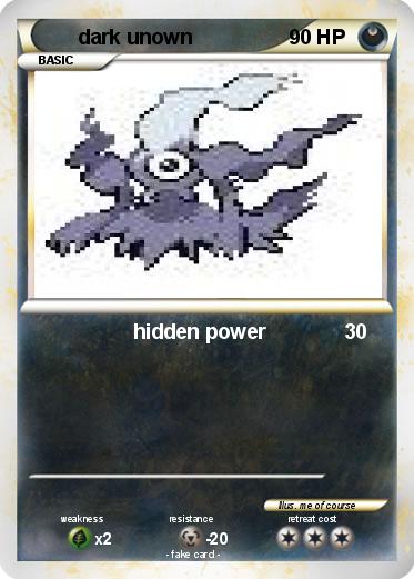 Pokemon dark unown