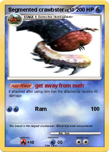 Pokemon Segmented crawbster