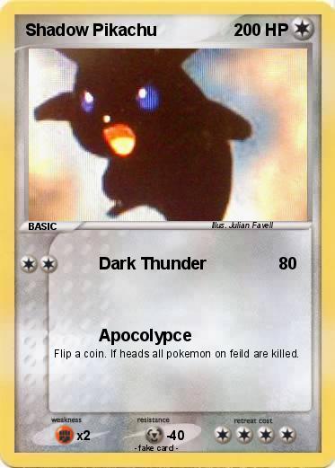 Pokemon Shadow Pikachu
