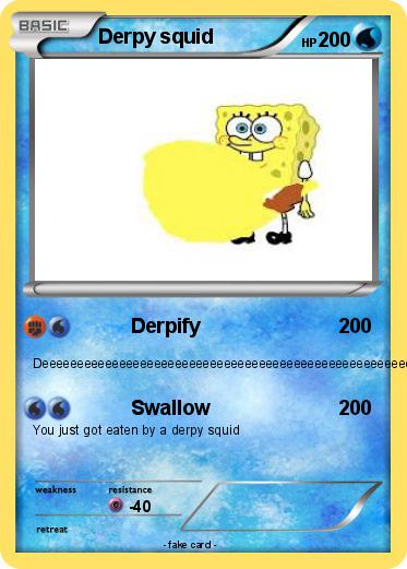 Pokemon Derpy squid