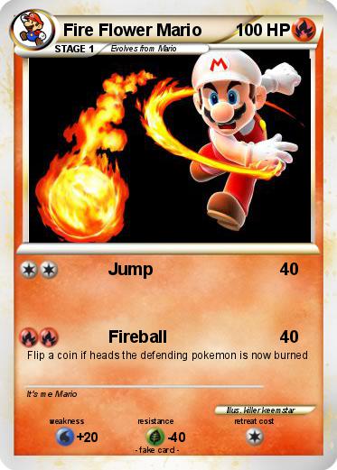 Pokemon Fire Flower Mario