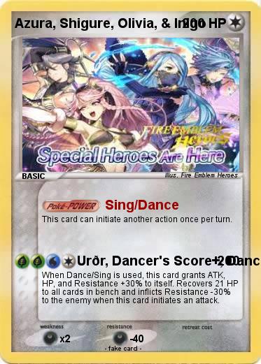 Pokemon Azura, Shigure, Olivia, & Inigo