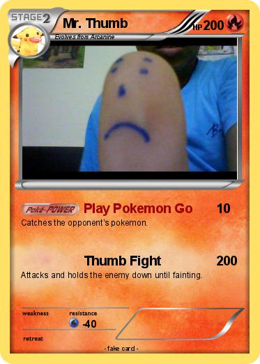 Pokemon Mr. Thumb