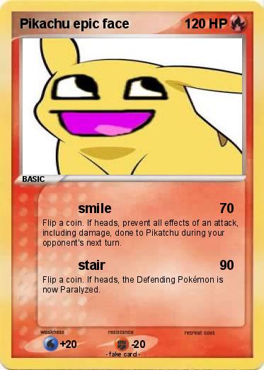 Pokemon Pikachu epic face