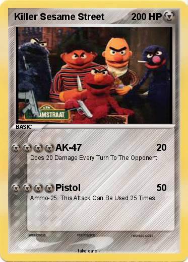 Pokemon Killer Sesame Street