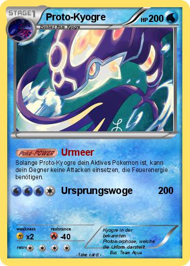 Pokemon Proto-Kyogre
