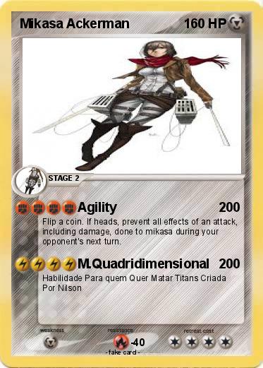 Pokemon Mikasa Ackerman