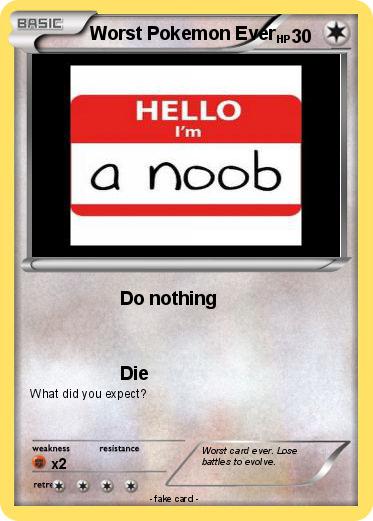 Pokemon Worst Pokemon Ever
