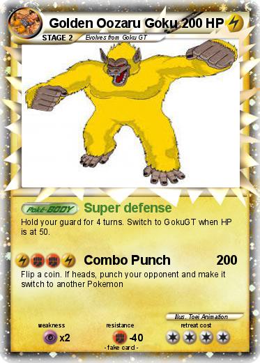 Pokemon Golden Oozaru Goku