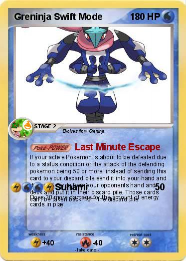 Pokemon Greninja Swift Mode