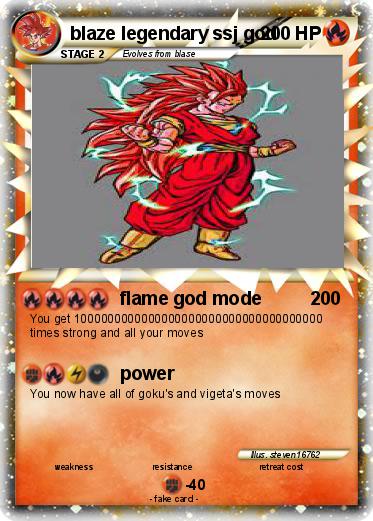 Pokemon blaze legendary ssj god
