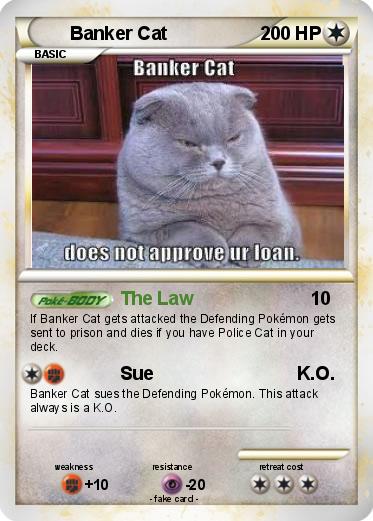 Pokemon Banker Cat