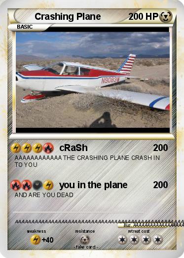 Pokemon Crashing Plane