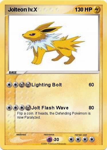 Pokemon Jolteon lv.X