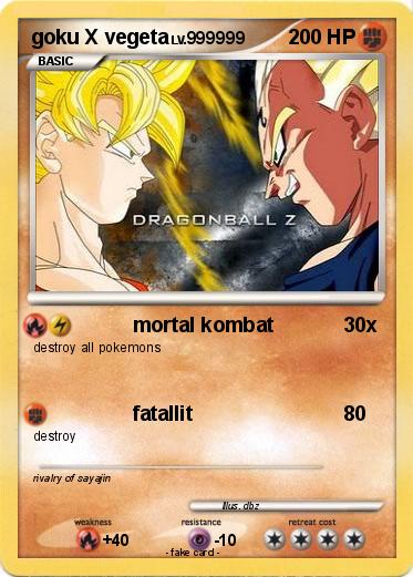 Pokemon goku X vegeta