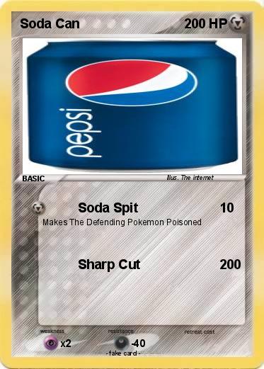 Pokemon Soda Can