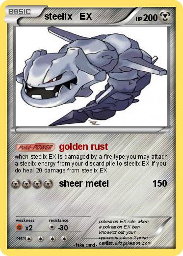 Pokemon steelix   EX