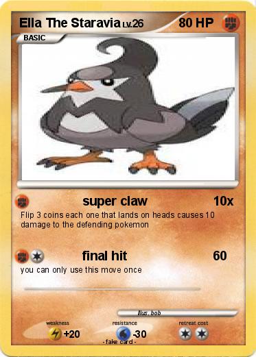 Pokemon Ella The Staravia