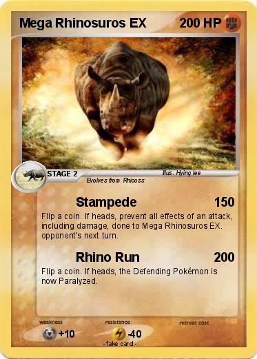 Pokemon Mega Rhinosuros EX