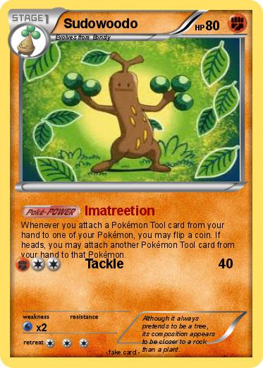 Pokemon Sudowoodo