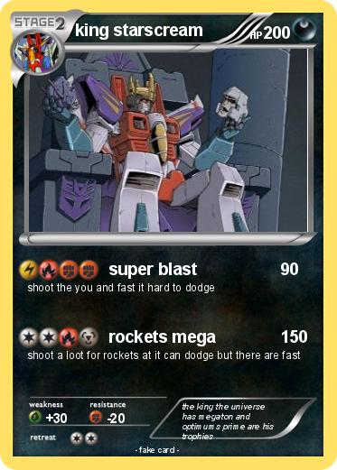 Pokemon king starscream
