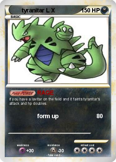 Pokemon tyranitar L X