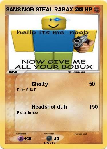 Pokemon SANS NOB STEAL RABAX  AX