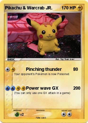 Pokemon Pikachu & Warcrab JR.