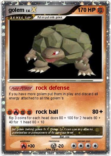 Pokemon golem