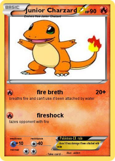 Pokemon Junior Charzard