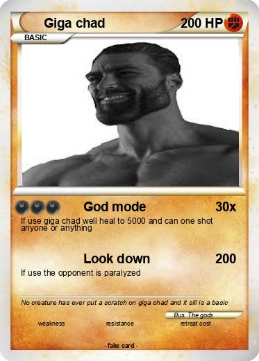 giga chad gigamon card in 2023  Funny pokemon cards, Memes quotes