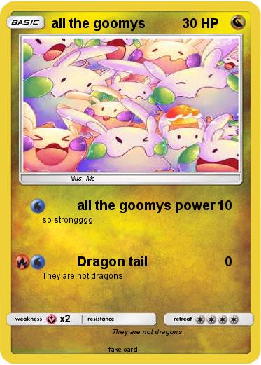 Pokemon all the goomys